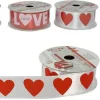 Nastro decorativo in raso per San Valentino 2 Pezzi Confezione regalo cuore