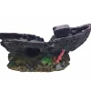 NAVE BARCA 22.5x9.5x10CM SOTTOMARINO ORNAMENTO PER ACQUARIO DECORAZIONI PIETRA