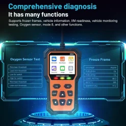 OBD2 DIAGNOSI AUTO ITALIANO LETTORE CANCELLAZIONE CODICI ERRORE SPIA MOTORE V521