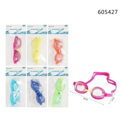OCCHIALI OCCHIALINI DA NUOTO PISCINA MARE ESTATE SPORT 16X4CM VARI COLORI 605427