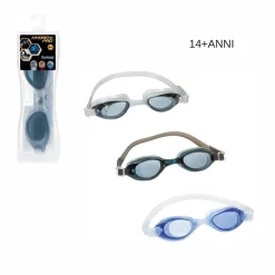 OCCHIALINI DA NUOTO HYDRO PRO ACTIWEAR 14+ ANNI IN SILICONE REGOLABILE 3 COLORI 21051Y