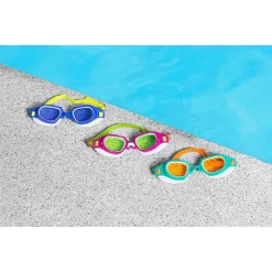 OCCHIALINI DA NUOTO PER BAMBINI LIL' CHAMP 7-14 ANNI IN SILICONE 3 COLORI 21003