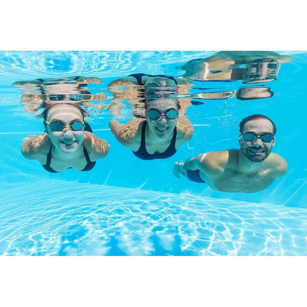 OCCHIALINI DA NUOTO PISCINA A SPECCHIO PROTEZIONE UV OCEAN SWELL 14+ ANNI 3 COLORI 21066