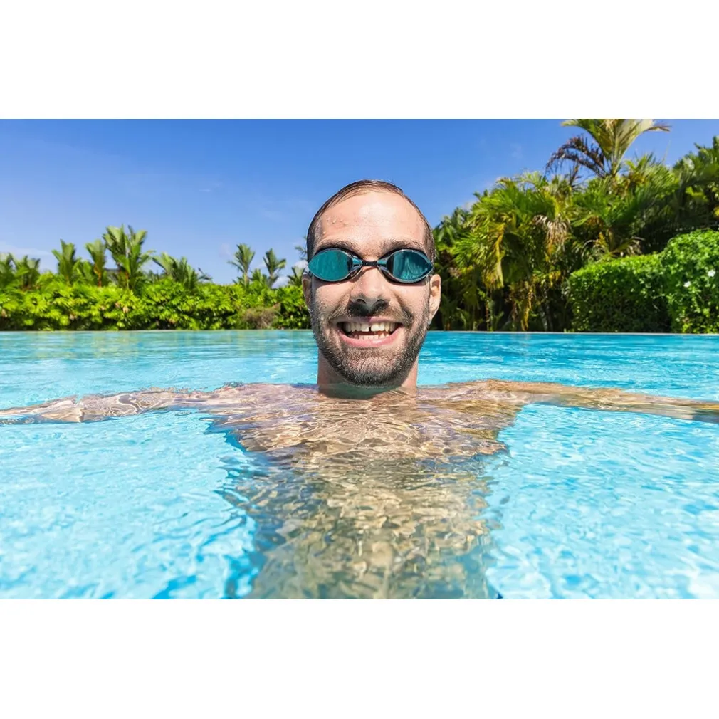 OCCHIALINI DA NUOTO PISCINA A SPECCHIO PROTEZIONE UV OCEAN SWELL 14+ ANNI 3 COLORI 21066