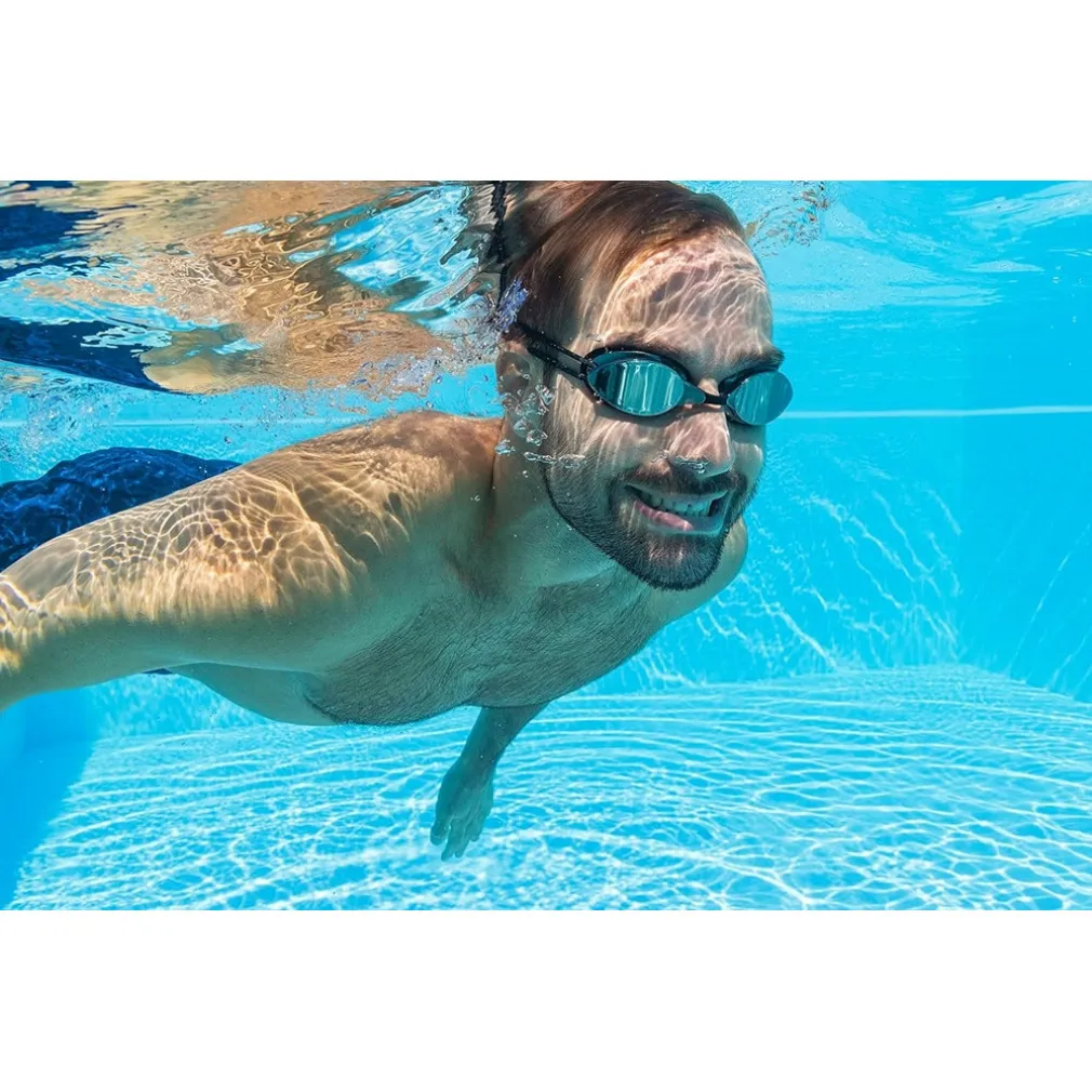 OCCHIALINI DA NUOTO PISCINA A SPECCHIO PROTEZIONE UV OCEAN SWELL 14+ ANNI 3 COLORI 21066