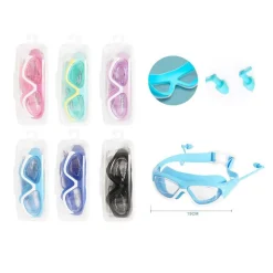 OCCHIALINI DA NUOTO PISCINA MARE IMMERSIONE CON TAPPI 15 CM VARI COLORI 605425