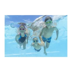 OCCHIALINI DA NUOTO PISCINA  IN SILICONE PER BAMBINI 7-14 ANNI OCEAN CREST 3 COLORI 21065
