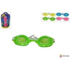 OCCHIALINI DA NUOTO SPORT MARE PISCINA PER BAMBINI 3-6 ANNI 4 COLORI ASSORTITI