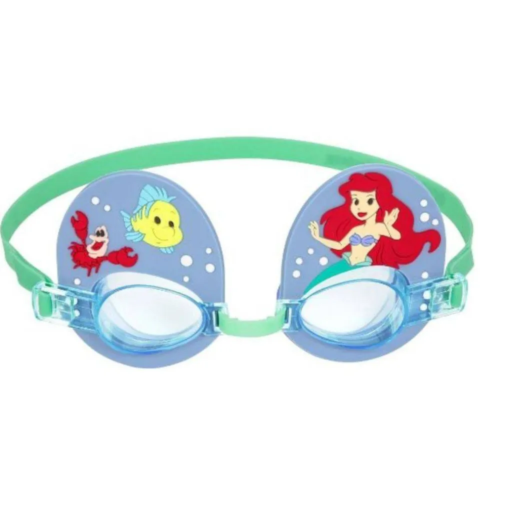 OCCHIALINI DISNEY SIRENETTA ARIEL BAMBINI REGOLABILI NUOTO PISCINA MARE ESTATE