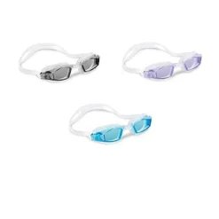 OCCHIALINI FREE STYLE PER NUOTO PISCINA CON PROTEZIONE UV COLORI ASSORTITI 55682