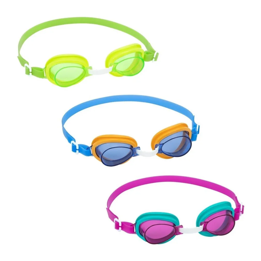 OCCHIALINI LIGHTNING SWIMMER 3-6 ANNI 3 COLORI SILICONE CON PROTEZIONE UV 21074