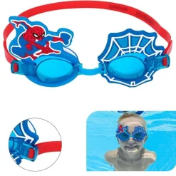 OCCHIALINI MARVEL SPIDERMAN PER BAMBINI REGOLABILI NUOTO PISCINA MARE ESTATE 3+