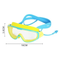 OCCHIALINI MASCHERA DA NUOTO CON TAPPI INCORPORATI PISCINA MARE ESTATE 4 COLORI 605424