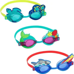 OCCHIALINI NUOTO PER BAMBINI 3+ANNI CINTURINO REGOLABILE DESIGN ASSORTITI 21080