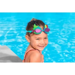 OCCHIALINI NUOTO PER BAMBINI 3+ANNI CINTURINO REGOLABILE DESIGN ASSORTITI 21080