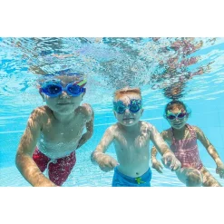 OCCHIALINI NUOTO PER BAMBINI 3+ANNI CINTURINO REGOLABILE DESIGN ASSORTITI 21080