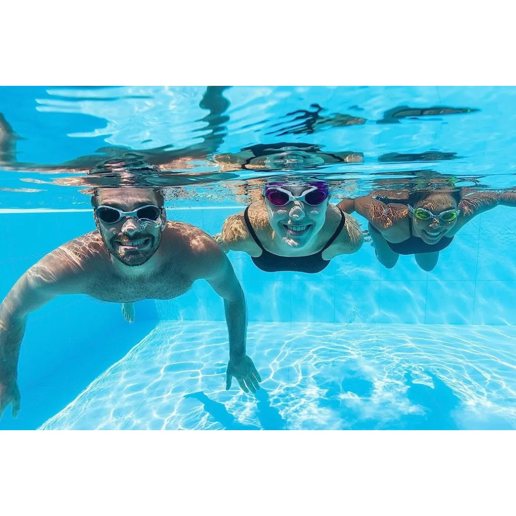 OCCHIALINI NUOTO PISCINA ACTIWEAR 14+ ANNI IN SILICONE 3 COLORI ASSORTITI 21051