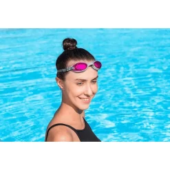 OCCHIALINI NUOTO PISCINA ACTIWEAR 14+ ANNI IN SILICONE 3 COLORI ASSORTITI 21051