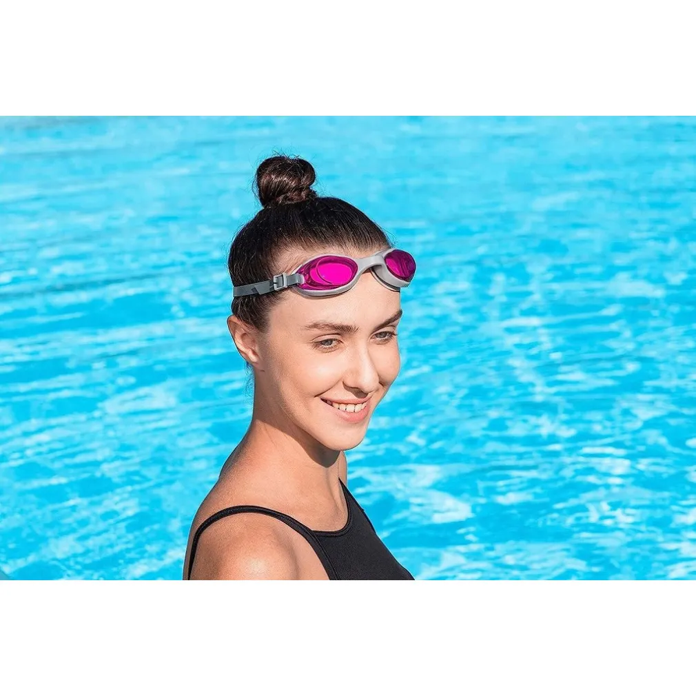 OCCHIALINI NUOTO PISCINA ACTIWEAR 14+ ANNI IN SILICONE 3 COLORI ASSORTITI 21051