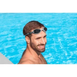 OCCHIALINI NUOTO PISCINA ACTIWEAR 14+ ANNI IN SILICONE 3 COLORI ASSORTITI 21051