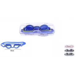 OCCHIALINI NUOTO PISCINA MARE LENTI ANTIAPPANNAGGIO SPORT 16 CM REGOLABILI 71562