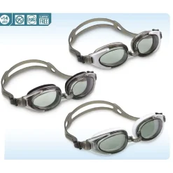 OCCHIALINI SPORT DA NUOTO PISCINA MARE +14 ANNI GRIGIO/BIANCO/TRASPARENTE 55685