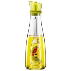 OLIERA CON INFUSORE IN VETRO VERDE CAPACITÀ DA 250 ML PER CONDIRE ALIMENTI CUCINA
