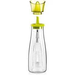 OLIERA CON INFUSORE IN VETRO VERDE CAPACITÀ DA 250 ML PER CONDIRE ALIMENTI CUCINA
