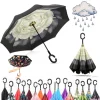 OMBRELLO REVERSIBILE APERTURA INVERSA AUTO CASA ROVESCIATO ANTI PIOGGIA MODA