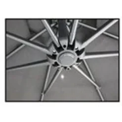 OMBRELLONE A BRACCIO LATERALE DA GIARDINO 3X3MT PROTEZIONE SOLE GRIGIO CON BASE 223217