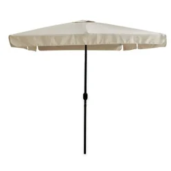 OMBRELLONE DA GIARDINO ARREDO ESTERNO BALCONE TERRAZZO PATIO 3X3 MT BEIGE 223231