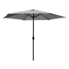 OMBRELLONE DA GIARDINO PARASOLE PISCINA TERRAZZA Ø270X220CM GRIGIO MANOVELLA 017059