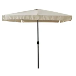 OMBRELLONE DA GIARDINO 3X4 MT ARREDO ESTERNO BALCONE TERRAZZO PATIO BEIGE 223236