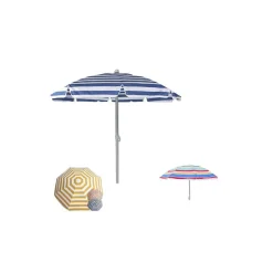 OMBRELLONE MARE PROTEZIONE UV PARASOLE 180 CM TERRAZZA SPIAGGIA VACANZE SOLE