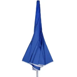 OMBRELLONE MARE SPIAGGIA GIARDINO PALO ALLUMINIO E TESSUTO GRANDE 240CM BLU