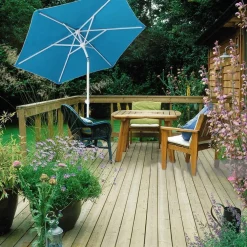 OMBRELLONE MARE SPIAGGIA GIARDINO ACCIAIO INOX GRANDE 210CM AZZURRO CON CUSTODIA