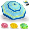 OMBRELLONE MARE SPIAGGIA DIAMETRO 180 CM CON SNODO TESSUTO IN POLYEST PALO 32MM