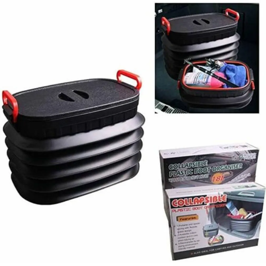 ORGANIZER CONTENITORE BOX PORTA OGGETTI PER AUTO CAPACITÀ 18 LT CAMPEGGIO
