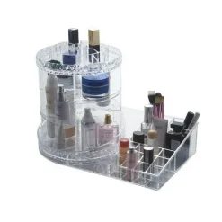 ORGANIZER 2IN1 TRASPARENTE CRILEX PER GIOIELLI TRUCCHI COSMETICI MAKE-UP 59070
