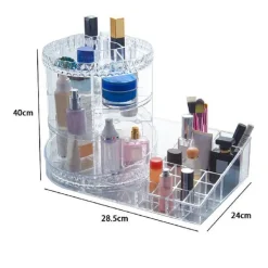 ORGANIZER 2IN1 TRASPARENTE CRILEX PER GIOIELLI TRUCCHI COSMETICI MAKE-UP 59070