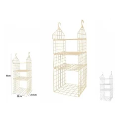 ORGANIZER PER ARMADI 4 RIPIANI CON GANCI GRUCCE SALVASPAZIO 80 X 29 X 29CM 70945