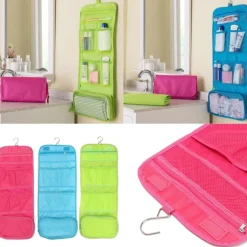 ORGANIZER PER BORSA TRUCCO ACCESSORI BAGNO COSMETICI PORTATILE DA VIAGGIO