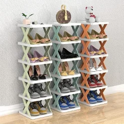 ORGANIZER PER SCARPIERA VERTICALE MONTAGGIO RAPIDO 7 LIVELLI RIPIANO PIEGHEVOLE