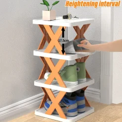 ORGANIZER PER SCARPIERA VERTICALE MONTAGGIO RAPIDO 7 LIVELLI RIPIANO PIEGHEVOLE