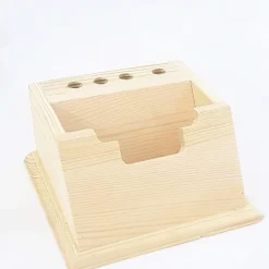 ORGANIZER PORTA BIGLIETTI DA VISITA PORTAPENNE IN LEGNO RF_63817 PORTA CARTE