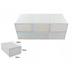 ORGANIZER PORTA SCARPE A CUBI 6 SCOMPARTI 6 PAIA BOX CONTENITORE SCARPIERA 70521