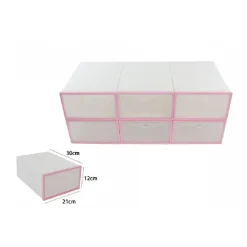 ORGANIZER PORTASCARPE A CUBI 6 SCOMPARTI 6 PAIA BOX CONTENITORE SCARPIERA 70519