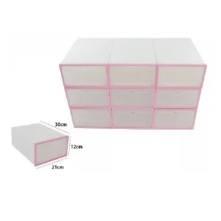 ORGANIZER PORTASCARPE A CUBI 9 SCOMPARTI 9 PAIA BOX CONTENITORE SCARPIERA 70520