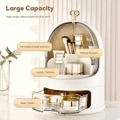 ORGANIZER PORTATILE MULTIFUNZIONALE ORGANIZZATORE COSMETICI GIOIELLI ANTIPOLVERE CASSETTO