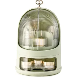 ORGANIZER PORTATILE MULTIFUNZIONALE ORGANIZZATORE COSMETICI GIOIELLI ANTIPOLVERE CASSETTO